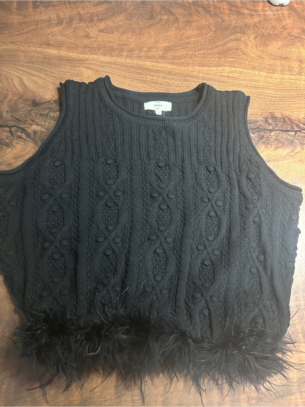 Entro Midnight Glam Feather Tank